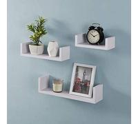 Spot On Dealz Harmony Shelf Set Of 3 Floating Wall Shelves Shelving Unit Storage Living Room Bedroom