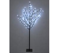 Spot on Dealz Lighted Cherry Blossom Tree 4ft - 128 LED Fairy Lights, Electric Plug-In Artificial Blossom Tree for Indoor Outdoor Decorative Lighting