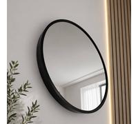 SPOT ON DEALZ Round Black Framed Wall Mirror Modern Decorative Circle Mirror 40cm SPOT ON DEALZ Black