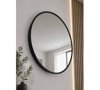 SPOT ON DEALZ Round Black Framed Wall Mirror Modern Decorative Circle Mirror 50cm SPOT ON DEALZ Black