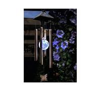 spot on dealz® Wind Chimes Solar Powered Led Light Colour Changing Garden Wind Chimes Outdoor Decoration With Butterfly