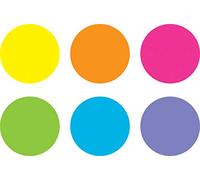 Spot On® Dry-Erase Desktop Writing Spots Bright Circles - 7", Pack of 6