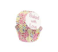 Spot on Gifts Baked With Love Muffin & Cupcake Cases (Pack of 25) Spot on Gifts Multicolor