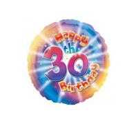 Spot On Gifts Happy 30Th Birthday Foil Balloon Multicoloured (One Size)