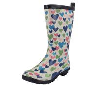Girls Spot On Heart Print Boot