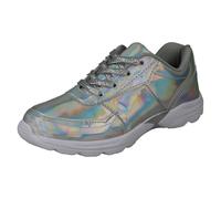 Spot On Girls Spot On Casual Hologram Trainers - Silver - UK 2 Child