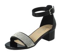 Spot On Girls Spot On Formal Heeled Sandals H1126 - Black - UK 2 Child