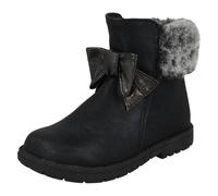 Spot On Girls Spot On Fur Collar Ankle Boots H4183 - Black - UK 4 Infant