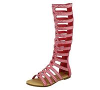 Spot On Girls Spot On Knee High Gladiator Sandals - Pink - UK 2 Child
