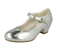 Spot On Girls Spot On Mary Jane Style Party Shoes - Silver - UK 2 Child