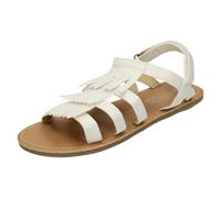 Spot On Girls Spot On Sandal With Tassles - White - UK 9 Child