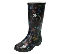Girls Spot On Star Print Wellington Boot