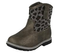 Spot On Infant Girls Spot On Zipped Cowboy Style Printed Boots - Grey - UK 4 Infant