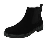 Spot On Ladies Ankle Boots F4443 - Black Microfibre - UK Size 5 - EU Size 38 - US Size 7