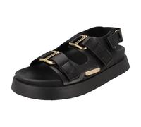 Spot On Ladies Elle Sport Chunky Gladiator Sandals F00500 - Black Synthetic - UK Size 6 - EU Size 39