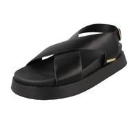 Spot On Ladies Elle Sport Chunky Sandals F00499 - Black Synthetic - UK Size 8 - EU Size 41 - US Size 10