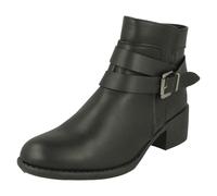 Spot On Ladies Heeled Ankle Boots - F5R1166