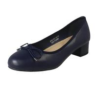 Spot On Ladies Short Heel Bow Detailed Court Shoes F90152
