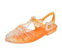 Spot On Ladies Spot On Closed Toe Jelly Shoes - Orange - UK 3