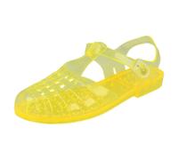 Spot On Ladies Spot On Transparent Jelly Shoes - Yellow - UK 3