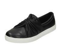 Spot On Ladies Spot On Twist Vamp Slip On Plimsolls - Black - UK 3