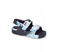 Spot On Men's Double Buckle Adjustable Strap Sandals in Dark Blue | Size: 7 Spot On Dark Blue 7