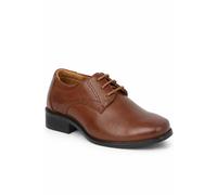 Spot On Men's Lace Up Formal Office Shoes in Tan | Size: 2 Spot On Tan 2