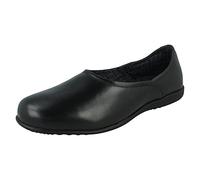 Spot On Mens Maverick Comfort Leather House Slippers X2124 - Black Leather - UK Size 10 - EU Size 44 - US Size 11