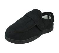 Spot On Mens Spot On Plain Slipper Shoe - Black - UK 11-12