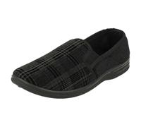 Spot On Mens Spot On Quality Slippers - Black - UK 10