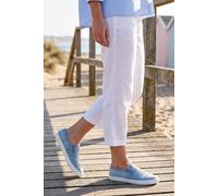 Spot On Women's Canvas Slip On Trainers Casual Comfort Shoes in Light Blue | Size: 5 Spot On Light Blue 5