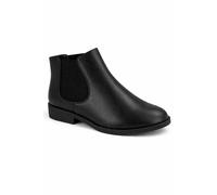 Spot On Women's Classic Elasticated Ankle Boot with Low Heel in Black | Size: 7 Spot On Black 7