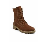 Spot On Women's Lace Up Ankle Boot with Warm Lining & Chunky Grip Sole in Brown | Size: 5 Spot On Brown 5