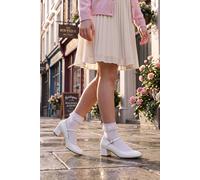 Spot On Girls Spot On Mary Jane Party Shoes H3092 - White - UK 11 Child