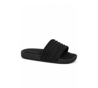 Spot On Ladies Spot On Mule Sandals Sliders F00405 - Black - UK 7