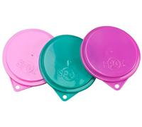 SPOT Pet Food Can Covers - Reusable Lids for Cat or Dog Food Tin -Fits 2.9 inch and 3.3 inch Diameter Cans, Fits Most Canned Foods - Durable, Easy to Use - Keeps Food Fresh - 3 Pack, Assorted Colors