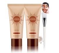 Spot Removing Face Mask, Herbal Spots Peel-Off Facial Mask, Anti-Aging Anti-Wrinkle Tear-Off Masks, With Silicone Brush, Balances Skin Texture And Deeply Cleanses Skin 100g (2 Set)