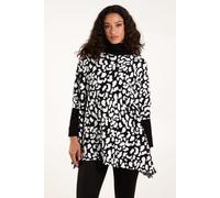 Spot Roll Neck Jumper Blue Vanilla Black One Size