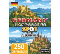 Spot the Difference for Seniors Colorful Germany Landscape Illustrations (Seniors Stay Sharp Series)