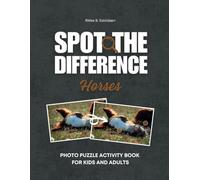 Spot the Difference - Horses: Photo Puzzle Activity Book for Kids and Adults