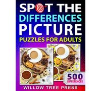 Spot The Difference Picture Puzzles Book For Adults: 50 Premium Picture Puzzles - 10 Differences Each - 8.5 x 11 Inches Large Size