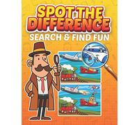 Spot the Difference Search and Find Fun: 30 Totally Engaging Picture Puzzles For Kids & Adults, Cartoon Puzzles of Artworks with Solution