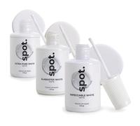 spot. Touch-Up Paint - Matt Finish, Quick Drying, Perfect for Cabinets, Walls, Windows, Doors, and Furniture Repair, 3 Colour Kit Matches 90% of Surfaces, White 3 Pack