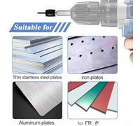 Spot Weld Cutter Kit, 9-Piece Sheet Metal Hole Punch Remover and Panel Separator Tool for Power Drill, Compatible with 1/4" Arbor