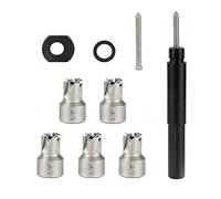 Spot Weld Cutter Set JESTUOUS 5-pack 3/8 Inch HSS Remover Welding Metal Sheet Hole Drilling Bits for Power Drill Tool