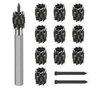 Spot Weld Cutter, Sheet Metal Hole Cutter, Punch Remover Panel Separator for Power Drill Welding Auto Body Work Tool, 3/8 Inch Drill Bit Tools, 13 Pieces