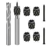 Spot Weld Cutter, Sheet Metal Hole Cutter, Punch Remover Panel Separator for Power Drill Welding Auto Body Work Tool, 3/8 Inch Drill Bit Tools, 9 Pieces