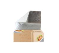 Spotact Aluminum Foil Burger Wrap, Pre-Cut Commercial Grade Sheets | 200 Pcs Greaseproof Food Wrapping Paper for Hot/Cold Foods, Multiple Sizes for Restaurant, Food Truck, Home Use (445 * 445 mm)