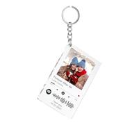 Spotify keychain with photo, keychain personalized with picture song dedication date, song cover glass with picture personalized gifts for Valentine's Day and birthday