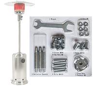 Spotimlody Master Bolt Set for Round Glass Tube Patio Heater,Top Patio Heater Reflector shield Replacement Hardware -Propane Patio Outdoor Space Heater Accessories,Wing Nut& Bolt & Nut